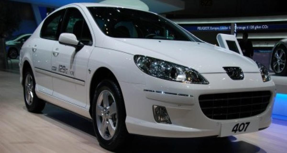 La Peugeot 407 HDi FAP 110 ch à 129g/km de CO2