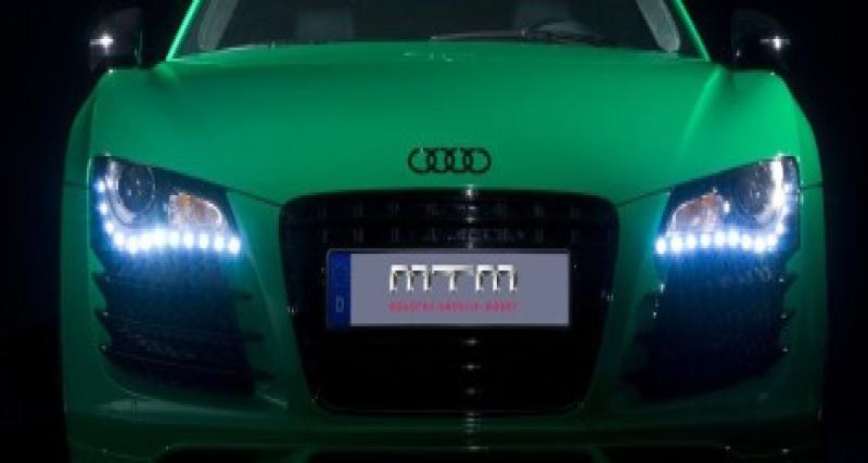  - L'Audi R8 (verte) par MTM