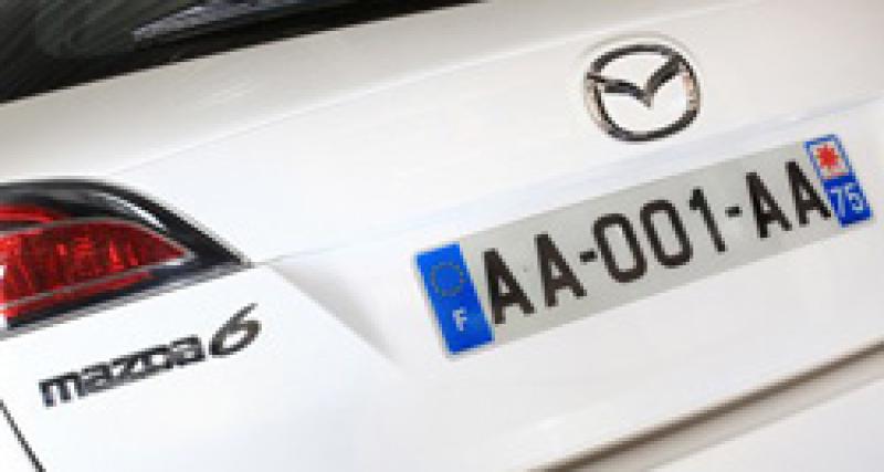  - Mazda décroche l'immatriculation AA-001-AA