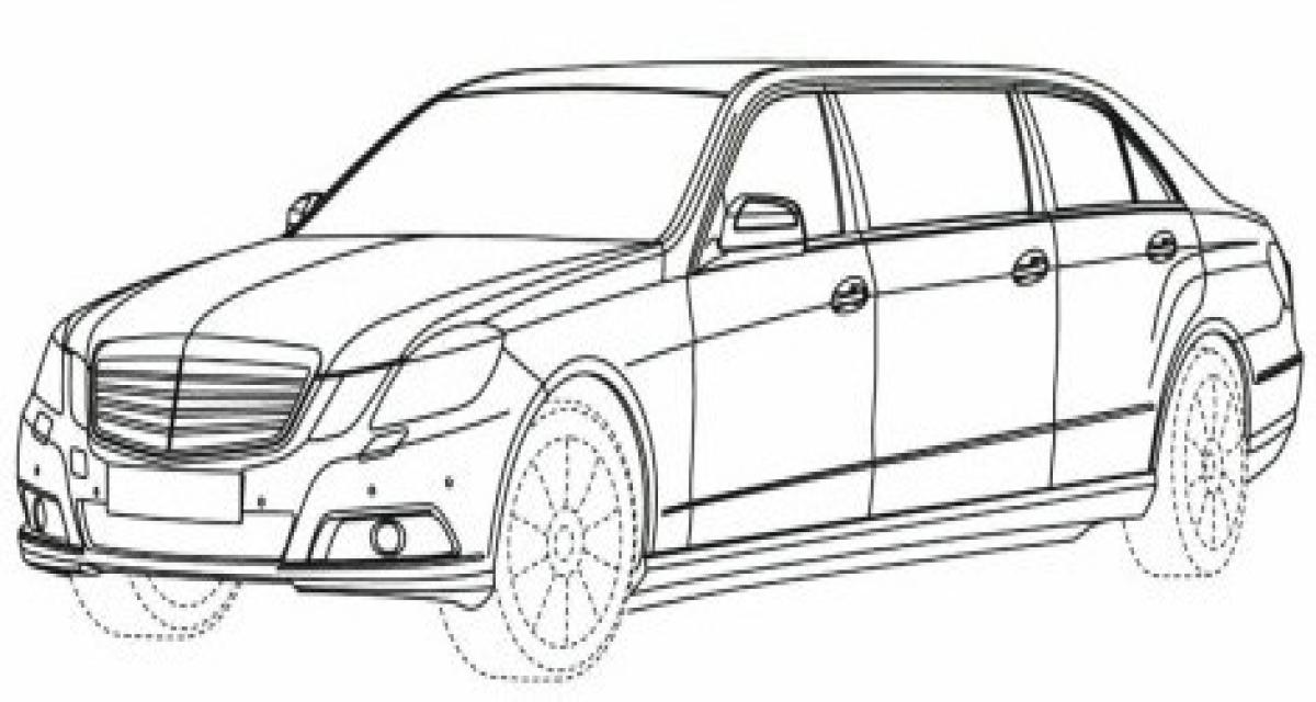Mercedes Classe E limousine : les croquis