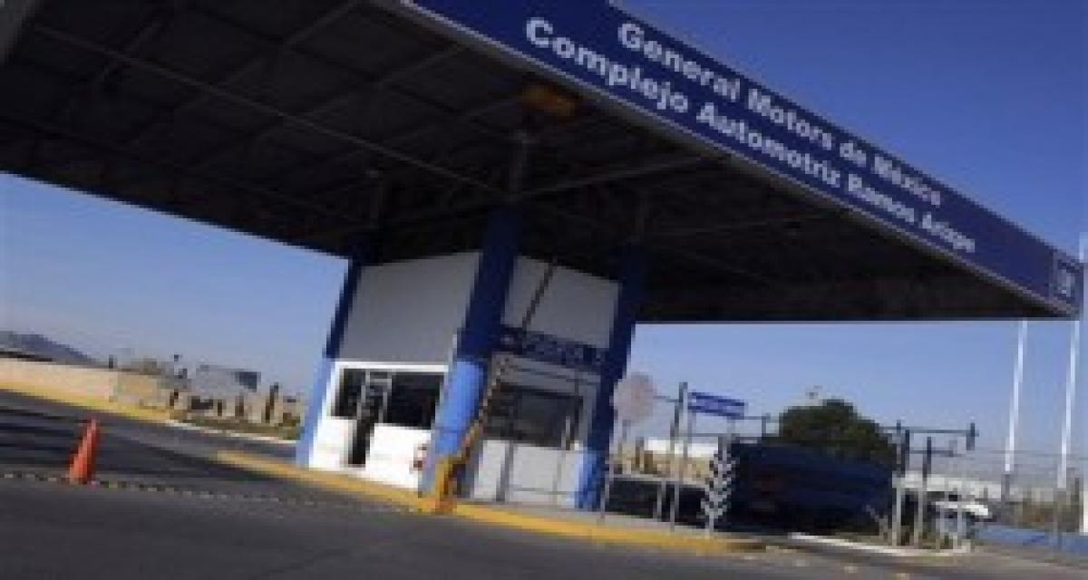 GM ferme à nouveau temporairement des usines au Mexique