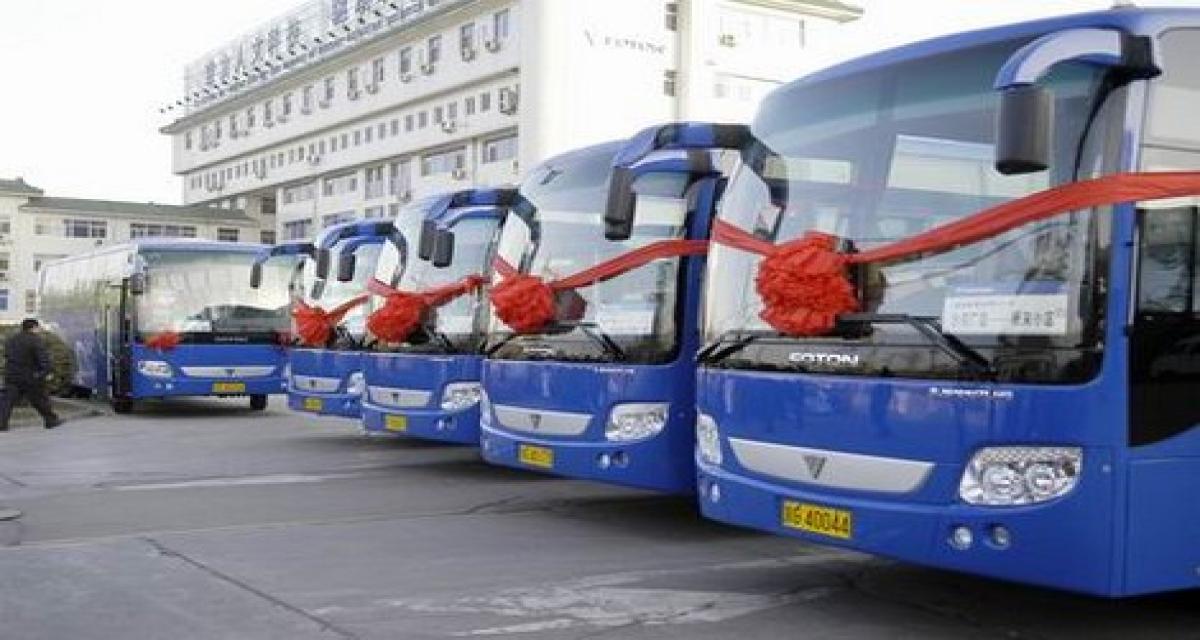 Des bus Chinois en Inde