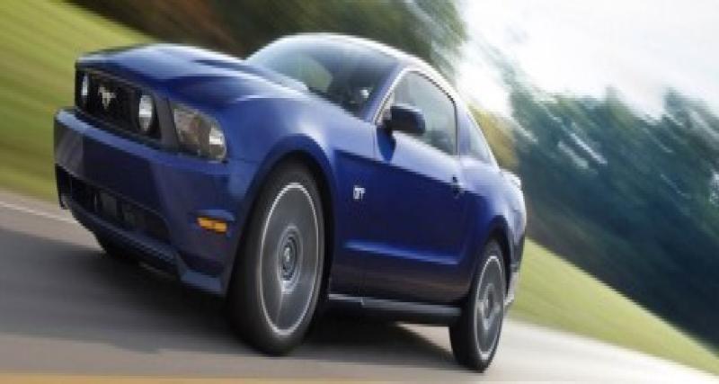  - 5 étoiles aux tests NHTSA pour la Ford Mustang