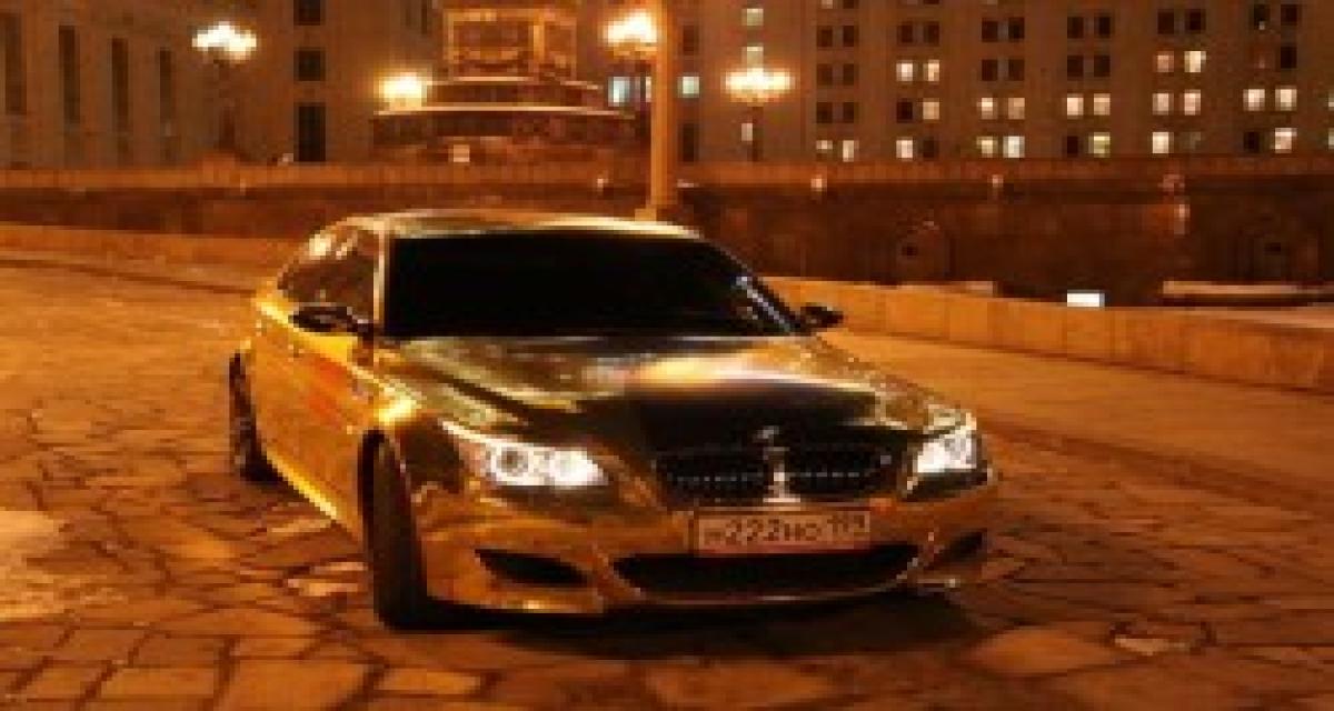 BMW M5 Gold : excès made in Russia