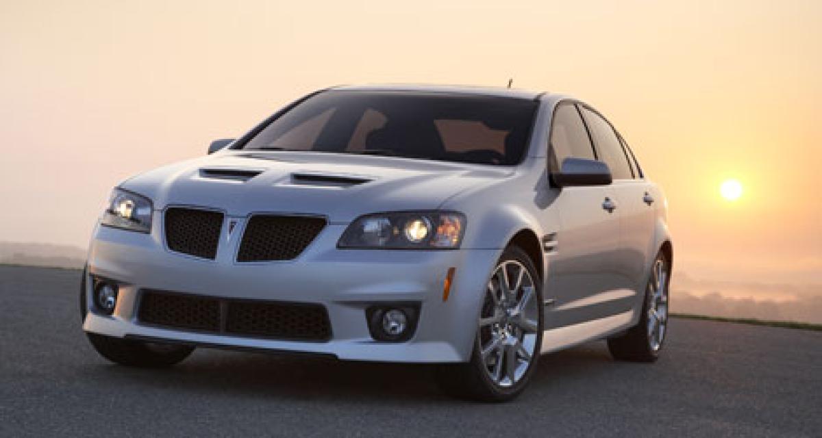 Histoire de Pontiac : 2008 à 2009, Pontiac G8