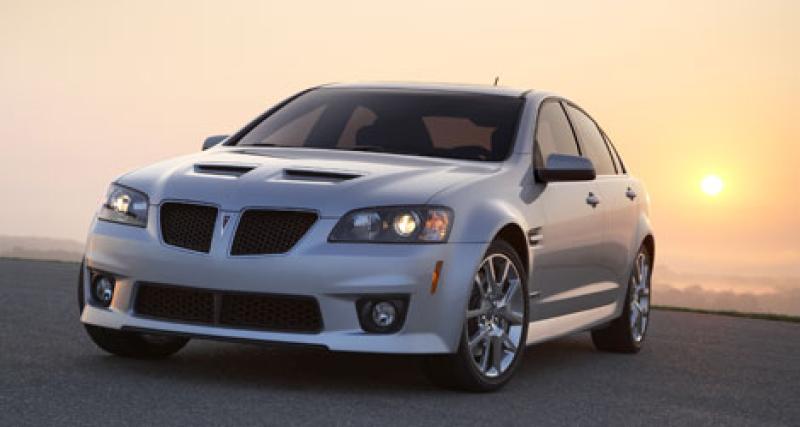  - Histoire de Pontiac : 2008 à 2009, Pontiac G8