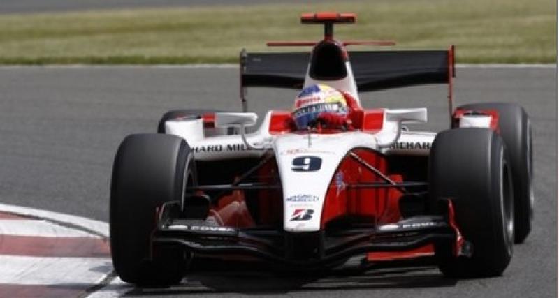  - GP2 Silverstone course 2: Maldonado monte en puissance