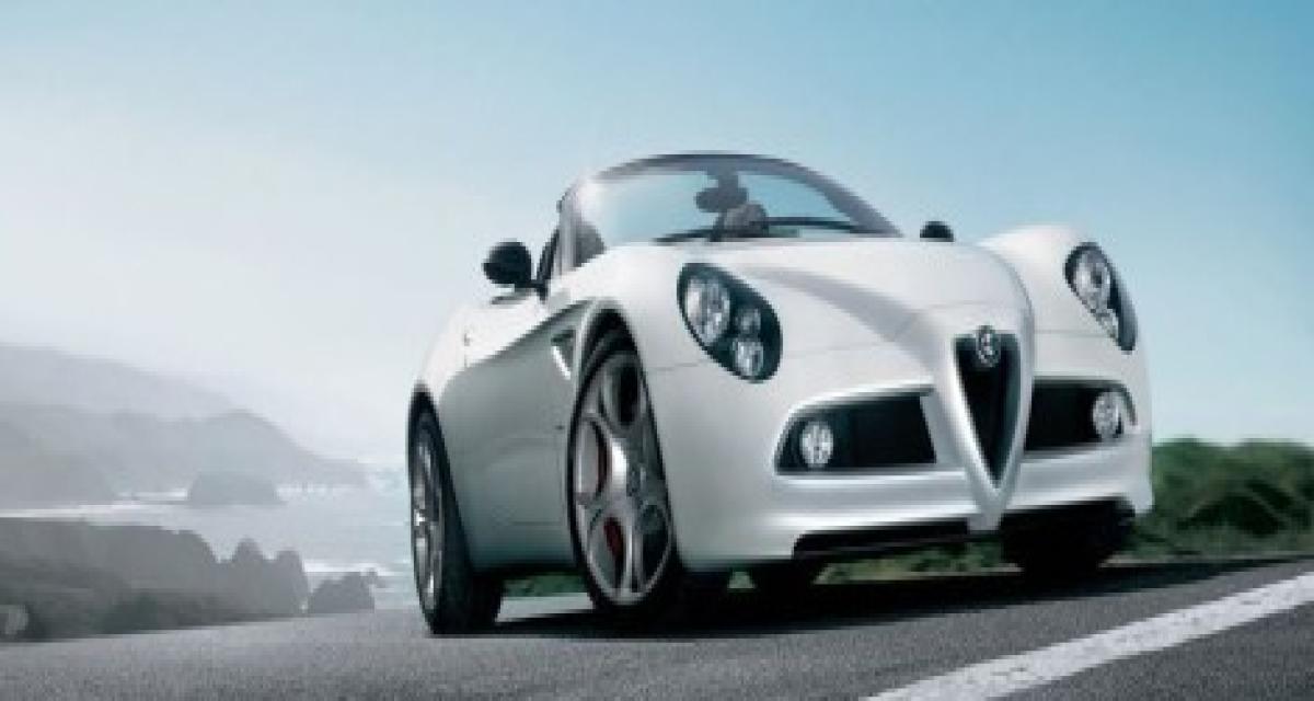 299 000 dollars l'Alfa Romeo 8C Spider sur le territoire américain