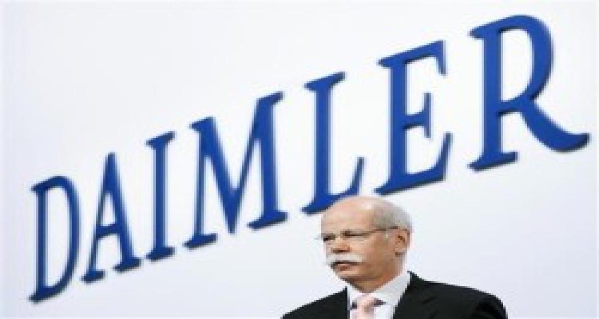 Résultats Daimler premier semestre : perte de 2,34 milliards d'euros