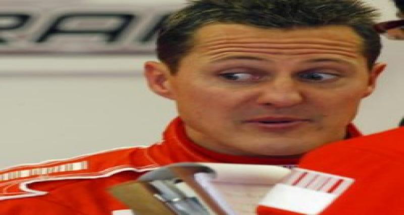  - Mal au cou : et si Michael Schumacher ne pouvait pas s'asseoir ?