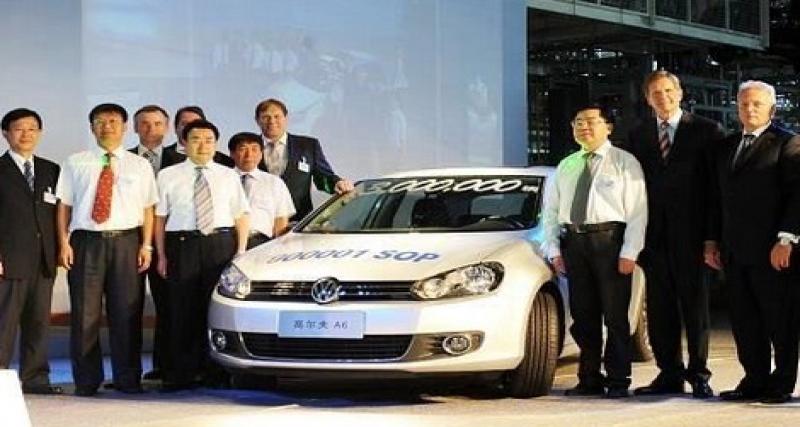  - Chine: 3 millions de voitures pour FAW-VW