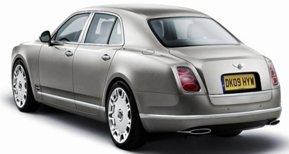 Bentley Mulsanne : 500 000 $ la première
