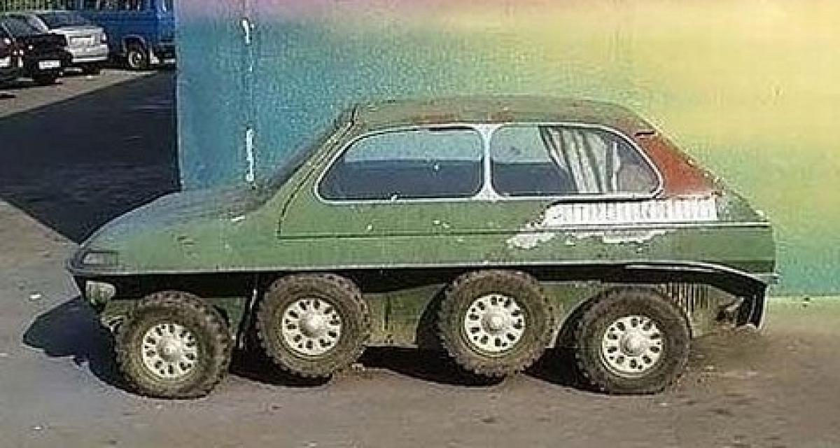 Ultra-bizarre: une Trabant Soviétique amphibie à 8 roues!