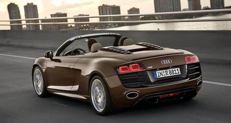  - Francfort 2009 : Audi R8 Spider en avance