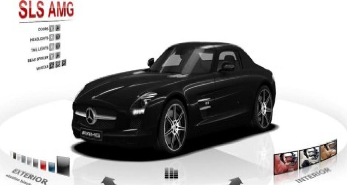 La Mercedes SLS AMG version microsite
