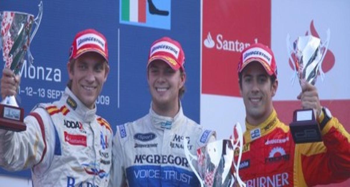 GP2 Monza course 1: Van der Garde passe entre les gouttes