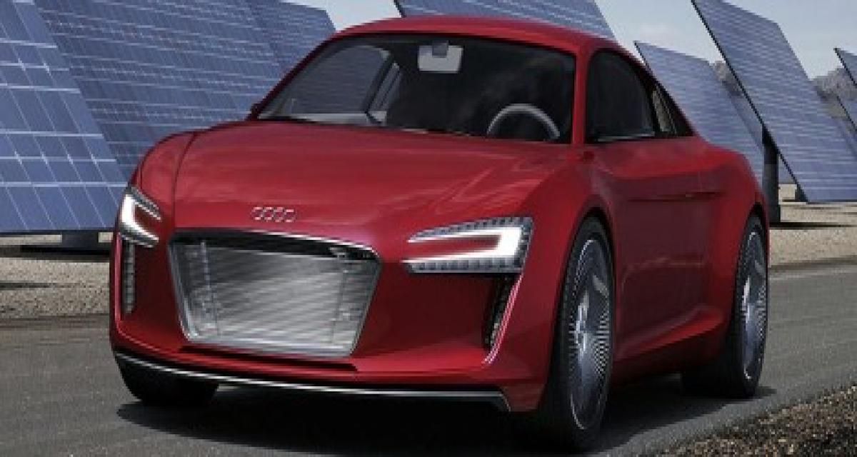 Francfort 2009 : l'Audi e-tron Concept poussé avant l'heure de sa présentation officielle