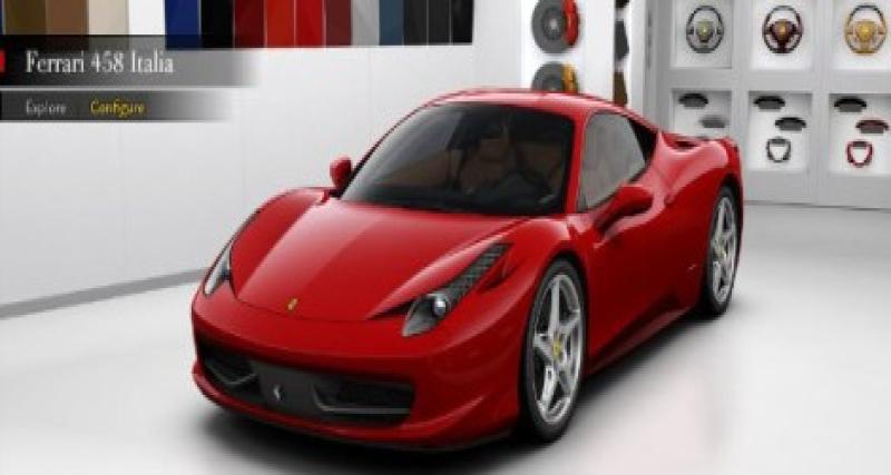  - La Ferrari 458 Italia version configurateur