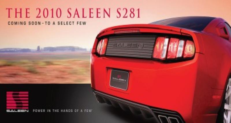  - SEMA Show 2009 : teaser de la Mustang Saleen S281