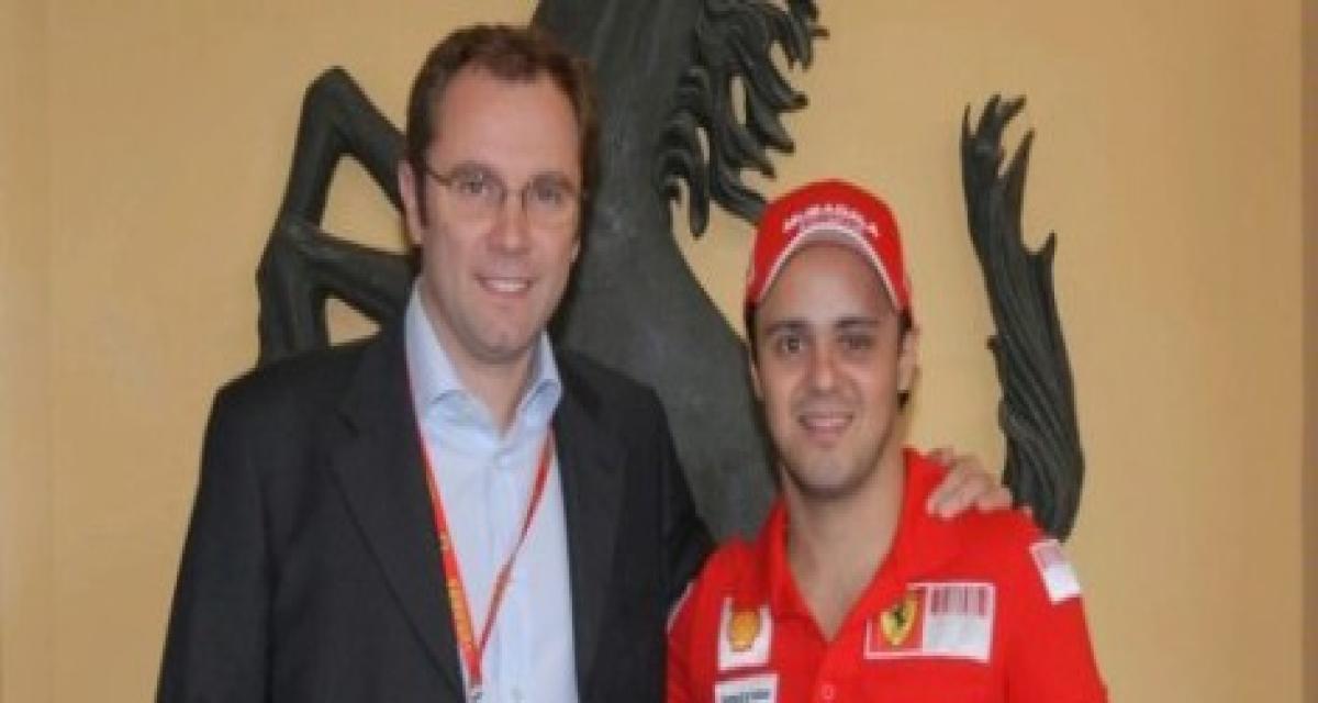 Felipe Massa et la Ferrari 458 Italia