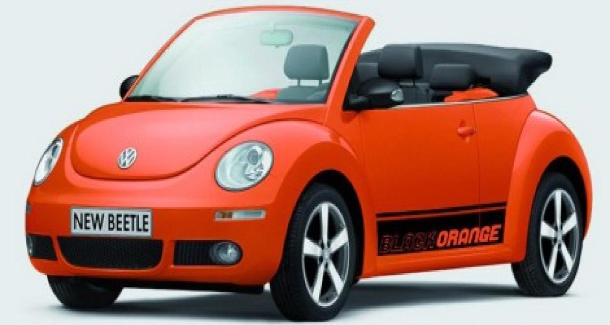 La New Beetle en série Black-Orange
