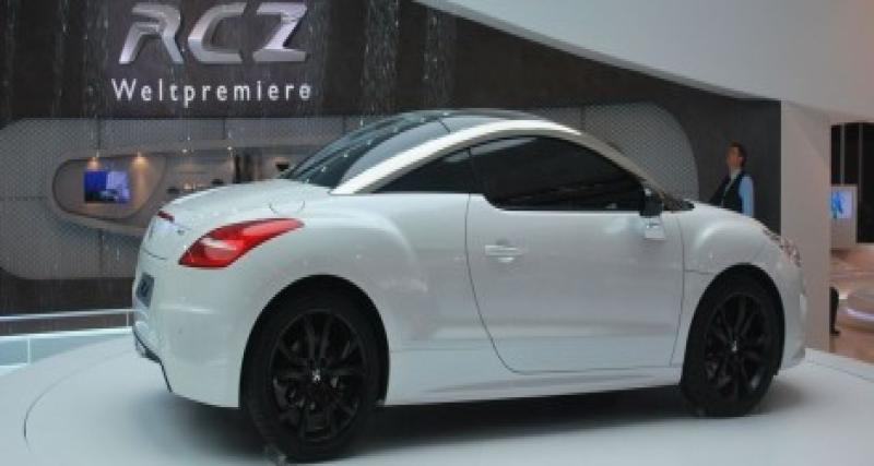  - Peugeot RCZ : à partir de 27 400 euros