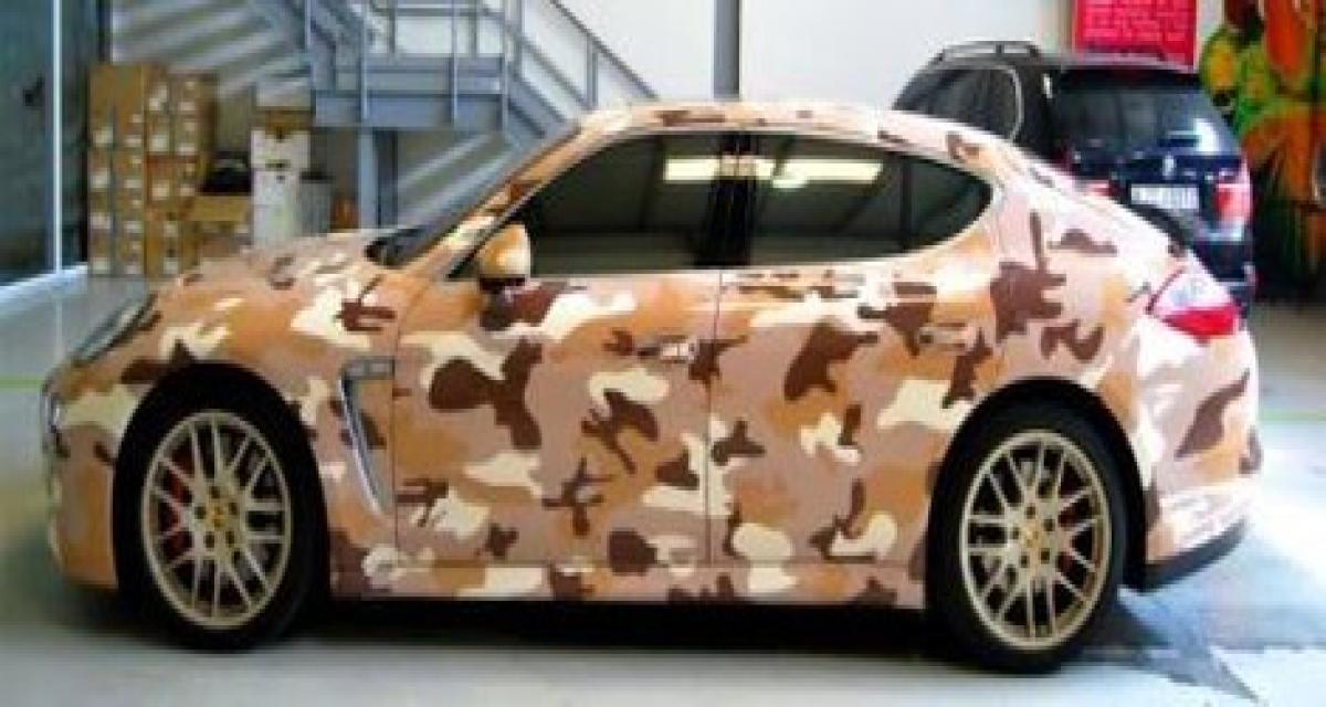 Tuning militaire : Porsche Panamera camouflée
