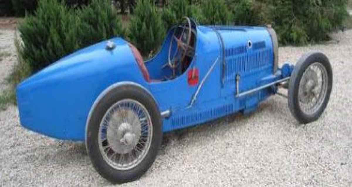 Une illustre Bugatti de course flambe aux enchères