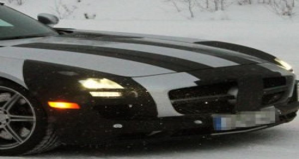 Spyshot : le roadster SLS AMG à l'épreuve du froid
