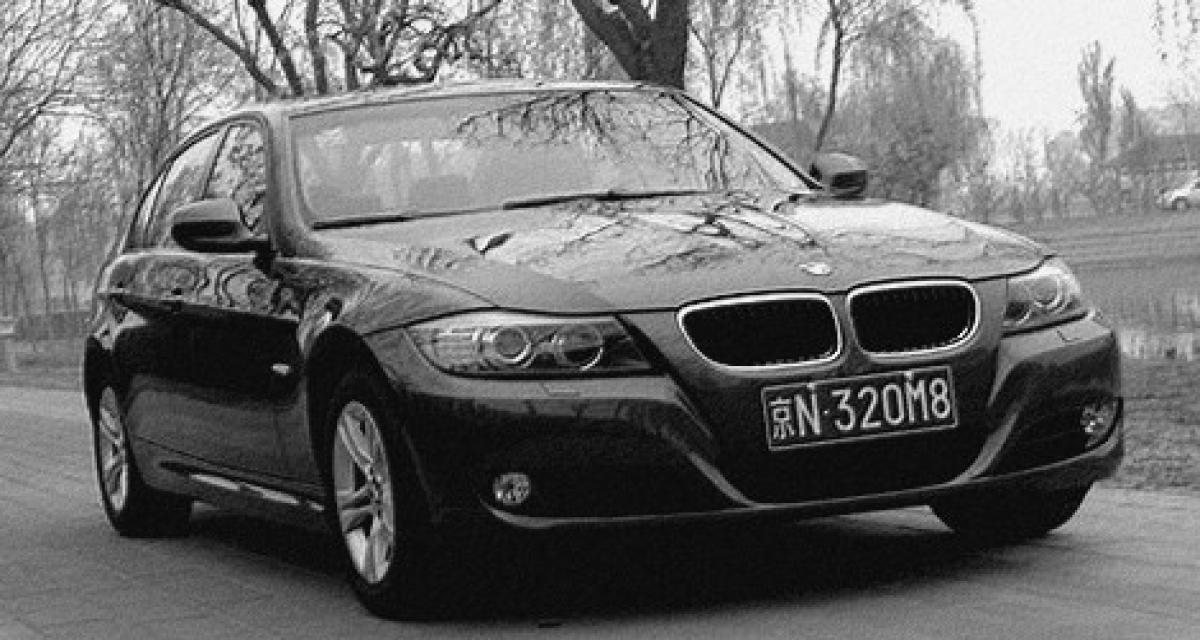 Chine: BMW-Brilliance arrête de produire la série 3