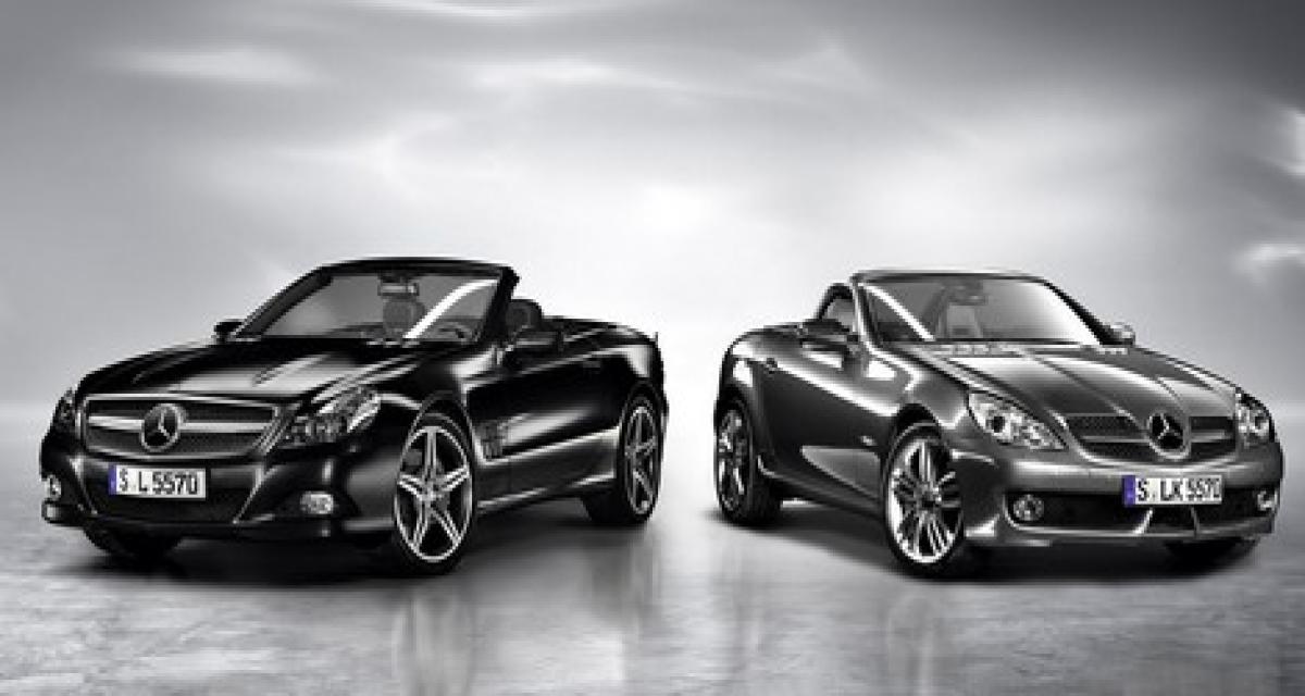 Mercedes-Benz SL Night Edition et SLK Grand Edition