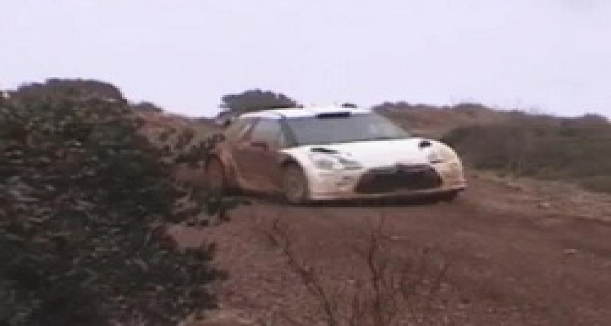 La Citroën DS3 WRC se dégourdit les gommes
