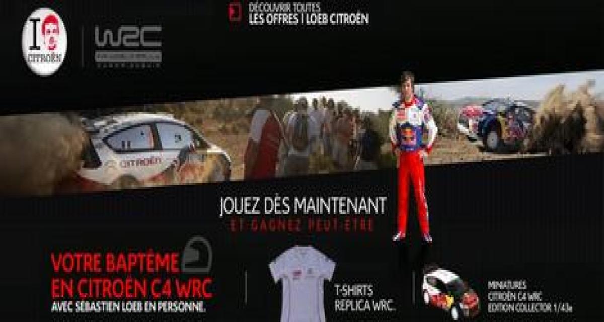Gagnez un baptême en Citroën C4 WRC avec Loeb