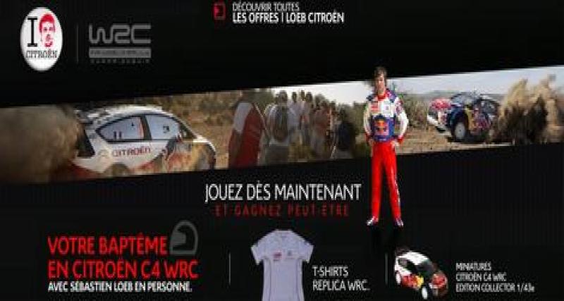  - Gagnez un baptême en Citroën C4 WRC avec Loeb