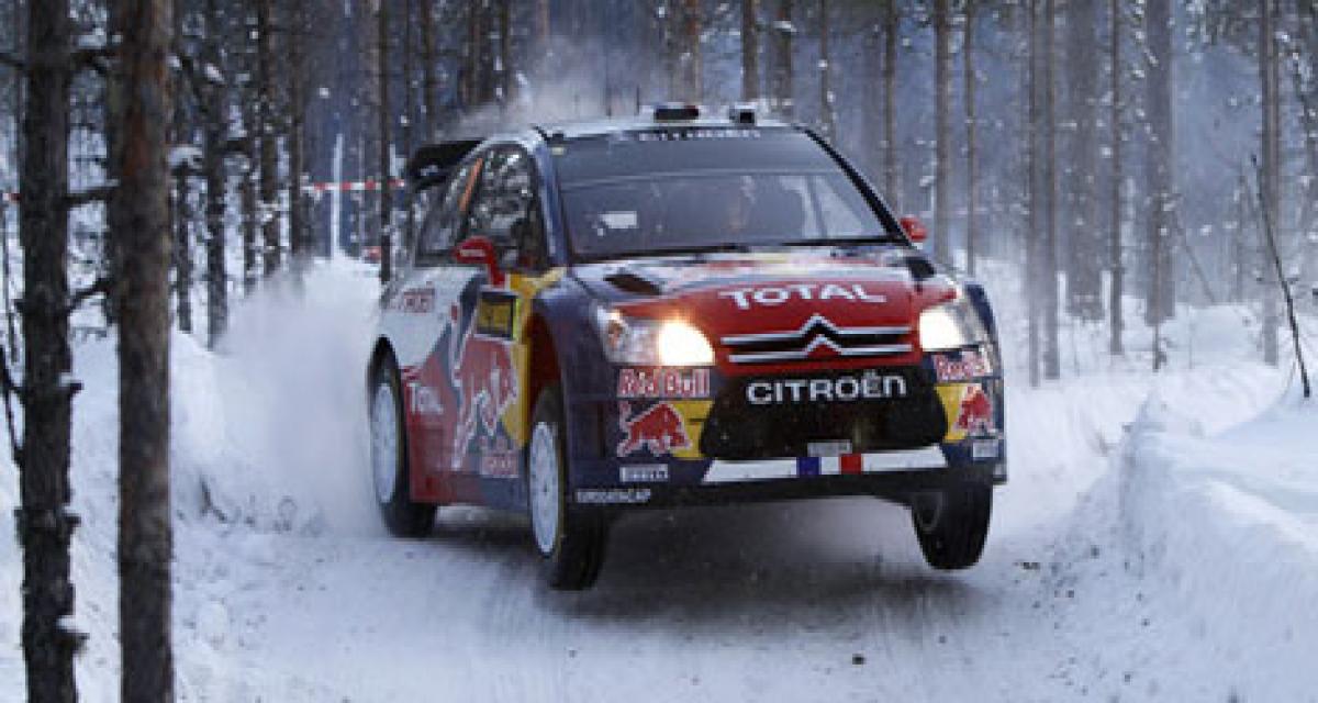WRC : Sébastien Loeb à la poursuite de Mikko Hirvonen en Suède