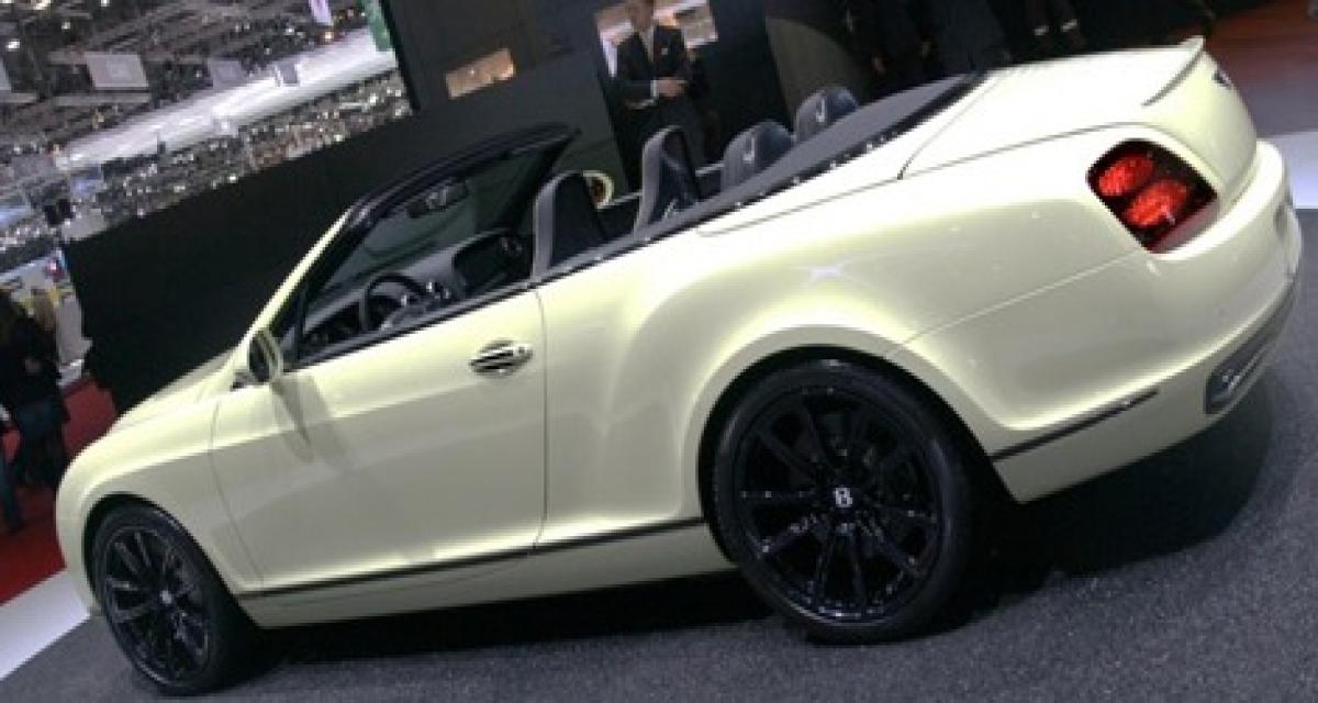 Genève 2010 : vidéo de la Bentley Continental Supersports cabriolet