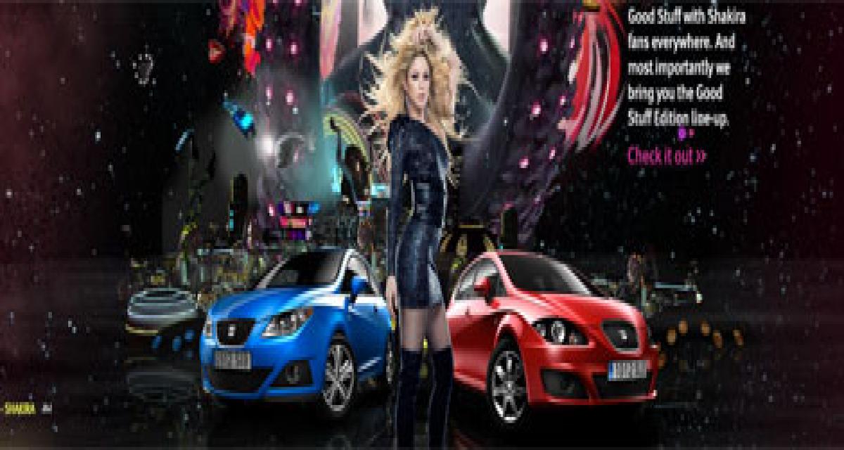Seat lance un site en 3D avec Shakira (et deux séries limitées)