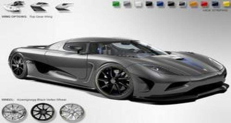  - Détente dominicale : configurez la Koenigsegg Agera