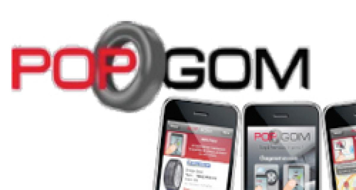 Popgom sur iPhone : application dans le choix de gommes