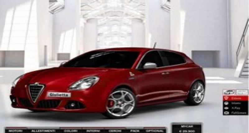  - Détente : configurez l'Alfa Romeo Giulietta