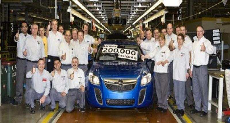  - 200 000 Opel Insignia produites