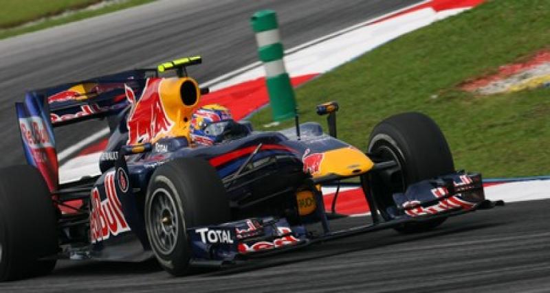  - F1 Sepang qualifications: Webber se joue de la pluie