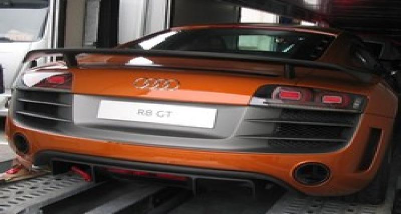  - Belle prise : l'Audi R8 GT sur le Rocher
