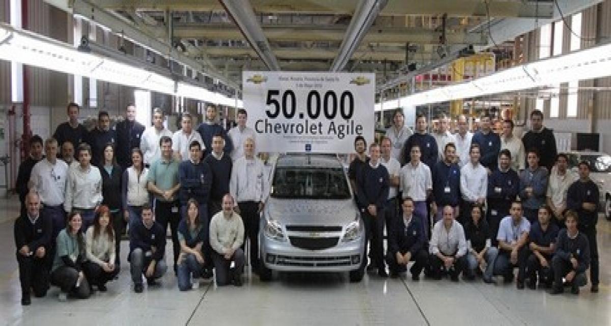 La Chevrolet Agile numéro 50 000