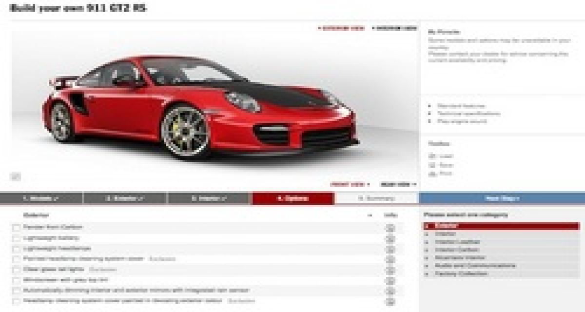 Détente : configurez la Porsche 911 GT2 RS