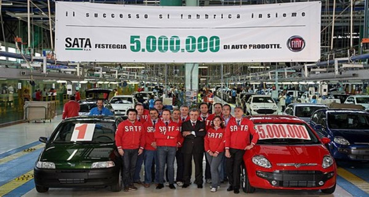 SATA: 5 millions de Fiat Punto