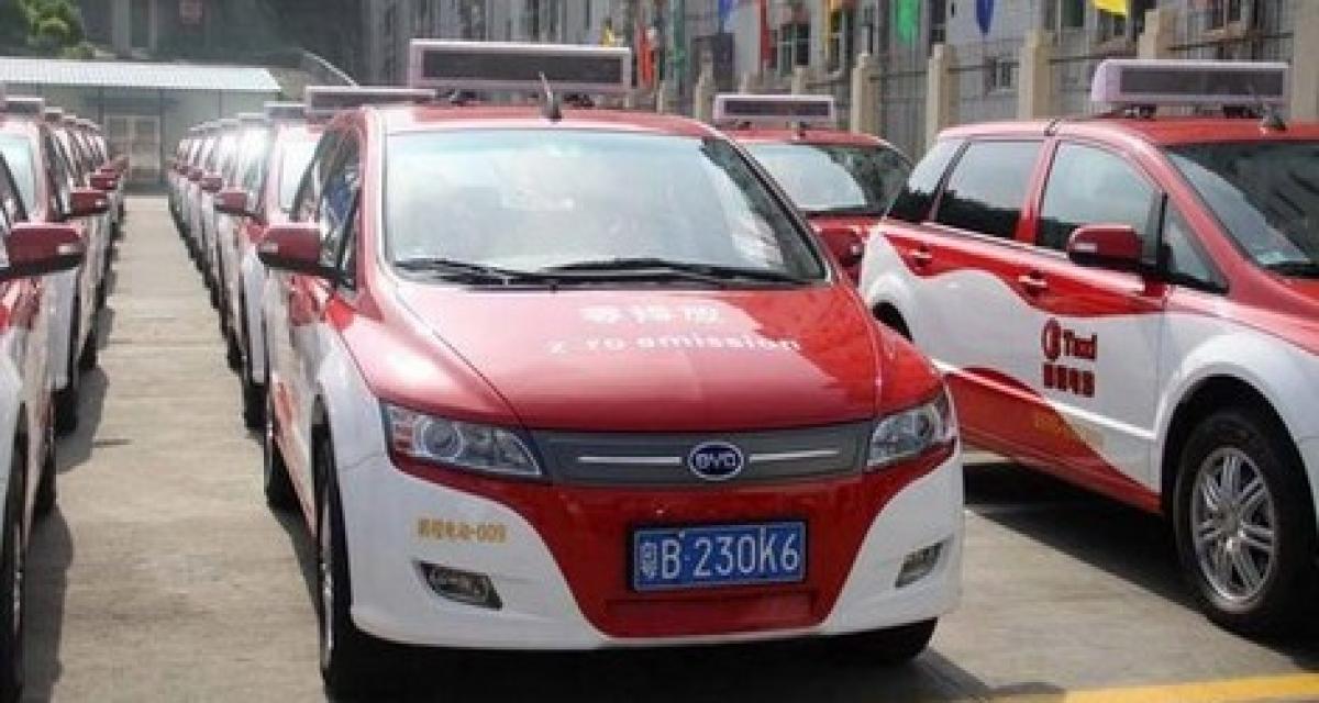Chine: 40 taxis électriques à Shenzhen