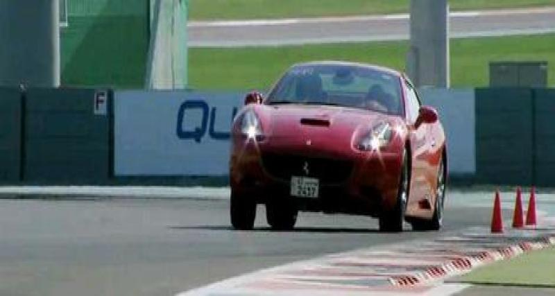  - Détente : la Ferrari California à Yas Marina en vidéo
