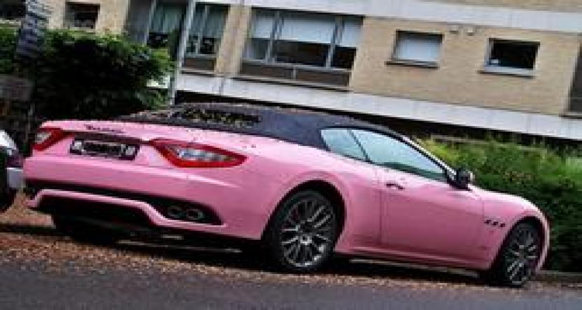 Maserati GranCabrio en rose : pourquoi pas ?!