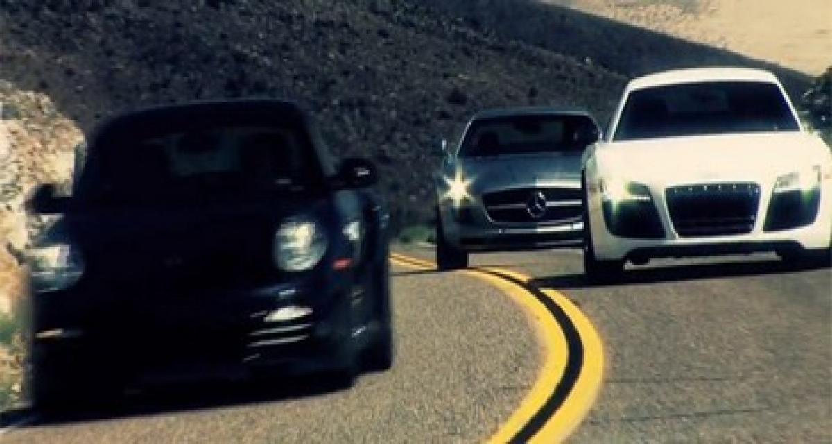 Vidéo détente : Audi R8 Vs Mercedes SLS AMG Vs Porsche 911 